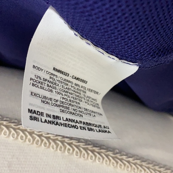 Women’s Purple Nike Dri Fit Zip Up Jacket Size XS - Picture 8 of 8